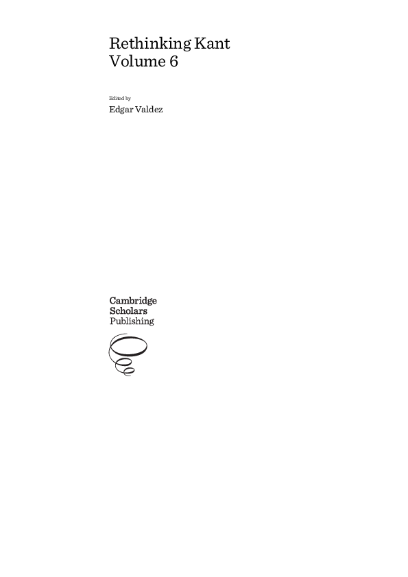 (PDF) Schematism and Embodiment in Kant’s Opus postumum