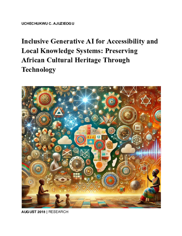 (PDF) Inclusive Generative AI for Accessibility and Local Knowledge Systems