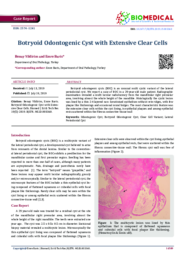 (PDF) Botryoid odontogenic cyst: Report of a case with extensive ...