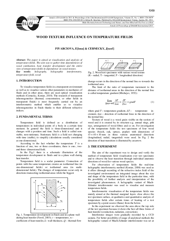 (PDF) Wood Texture Influence on Temperature Fields
