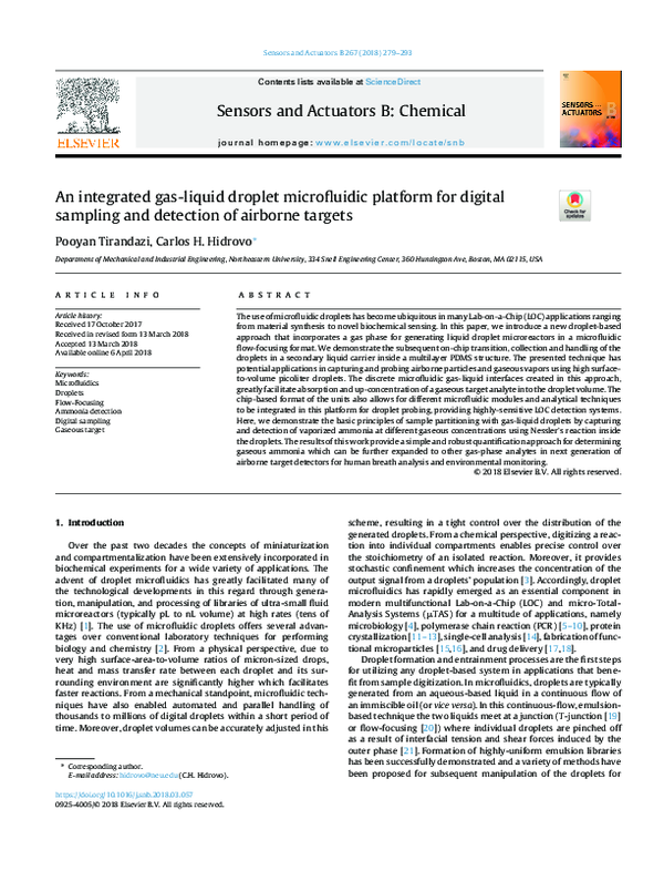 (PDF) An integrated gas-liquid droplet microfluidic platform for ...