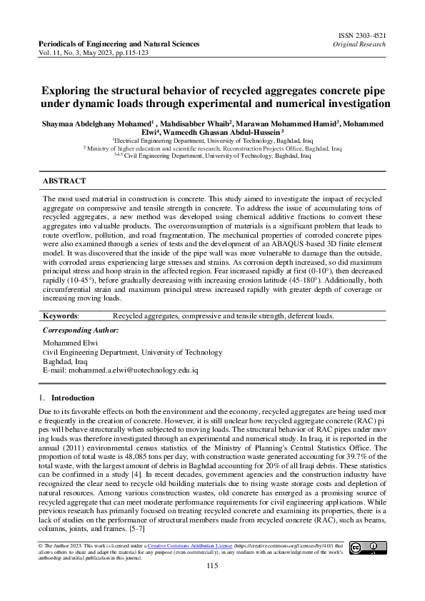 (PDF) Exploring the structural behavior of recycled aggregates concrete ...