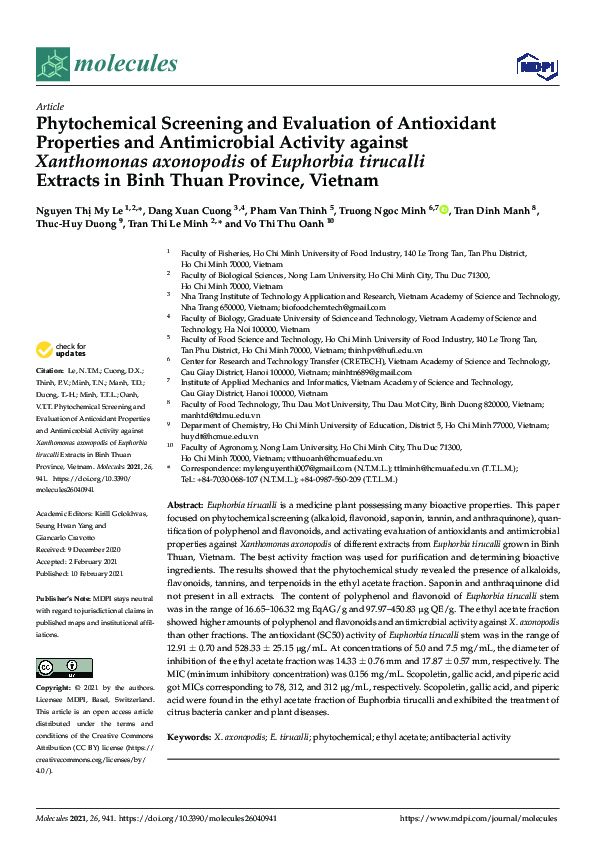 (PDF) Phytochemical Screening and Evaluation of Antioxidant Properties ...