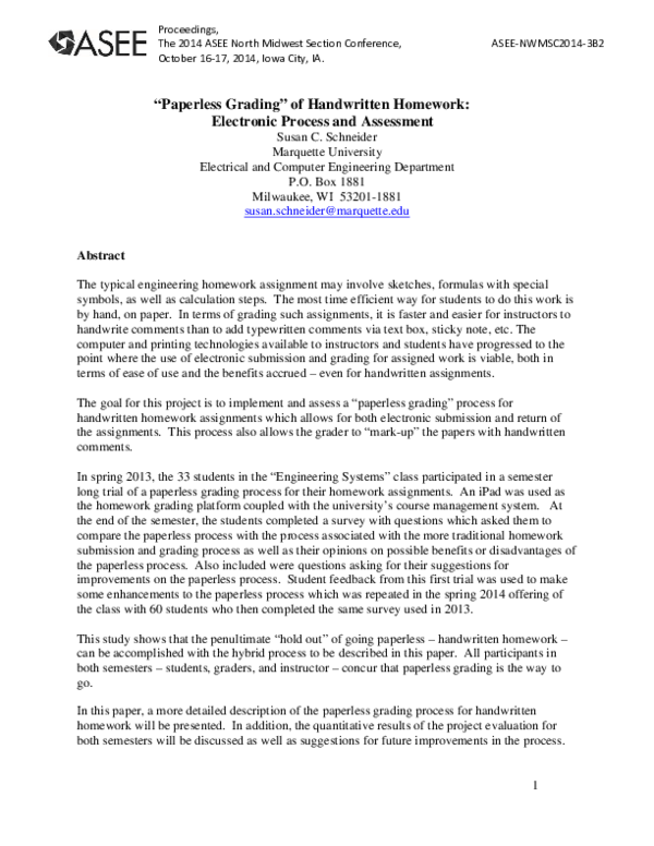 (PDF) Paperless Grading