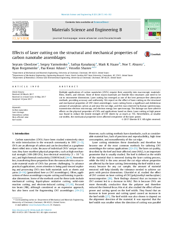 (PDF) Effects of laser cutting on the structural and mechanical ...