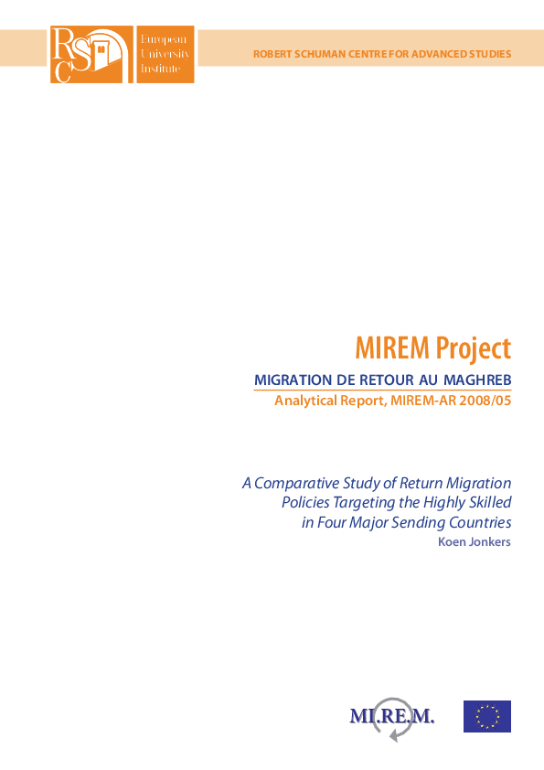 (PDF) A comparative study of return migration policies targeting the ...