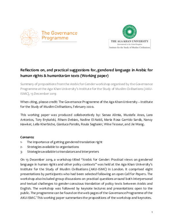 (PDF) Reflections on, and practical suggestions for, gendered language ...