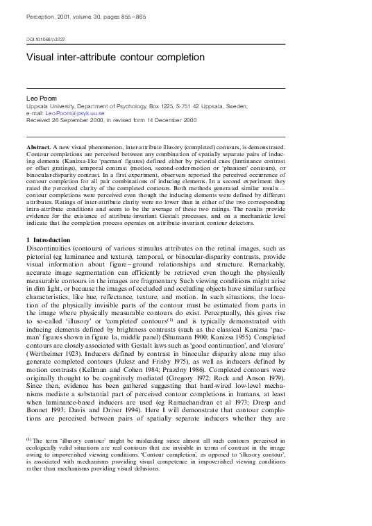 (PDF) Visual Inter-Attribute Contour Completion