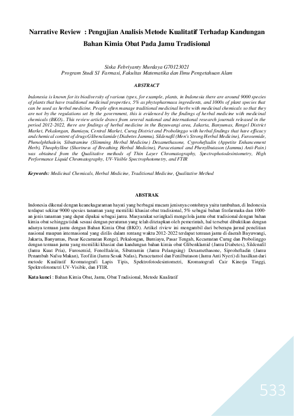 (PDF) Narrative Review : Pengujian Analisis Metode Kualitatif Terhadap ...