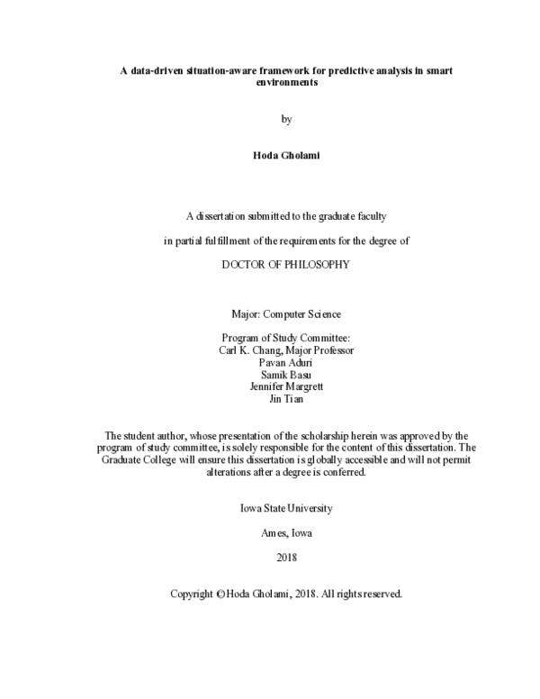 (PDF) A data-driven situation-aware framework for predictive analysis ...