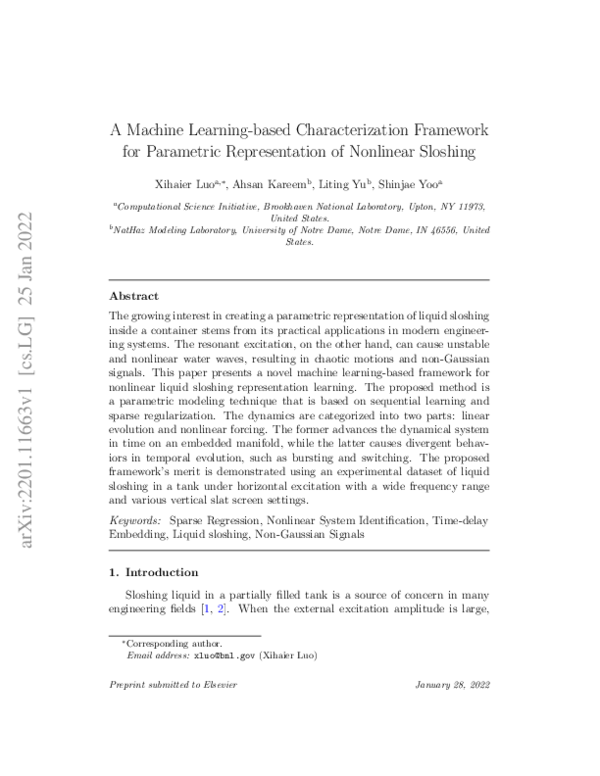 (PDF) A Machine Learning-based Characterization Framework for ...