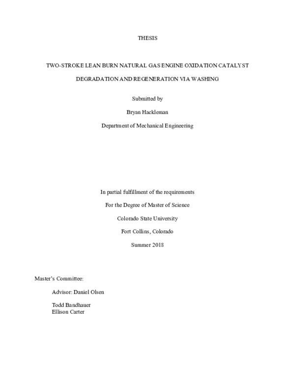 (PDF) Two-stroke lean burn natural gas engine oxidation catalyst ...