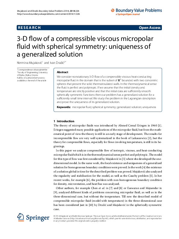 (PDF) 3-D flow of a compressible viscous micropolar fluid with ...