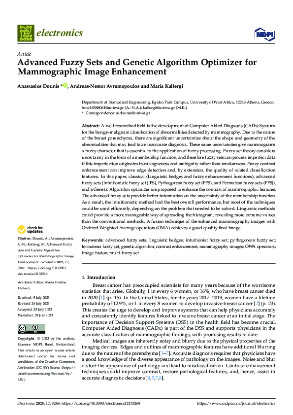 (PDF) Advanced Fuzzy Sets and Genetic Algorithm Optimizer for ...