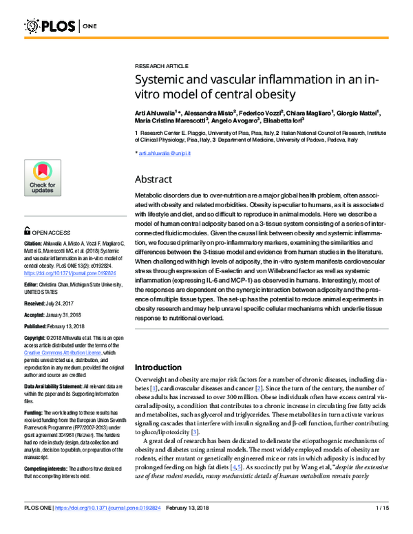 (PDF) Systemic and vascular inflammation in an in-vitro model of ...