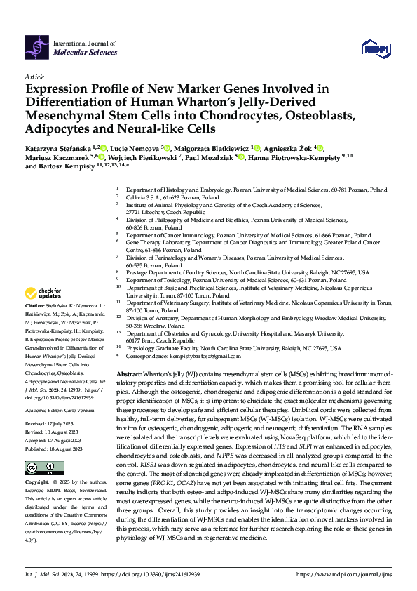 (PDF) Expression Profile of New Marker Genes Involved in ...