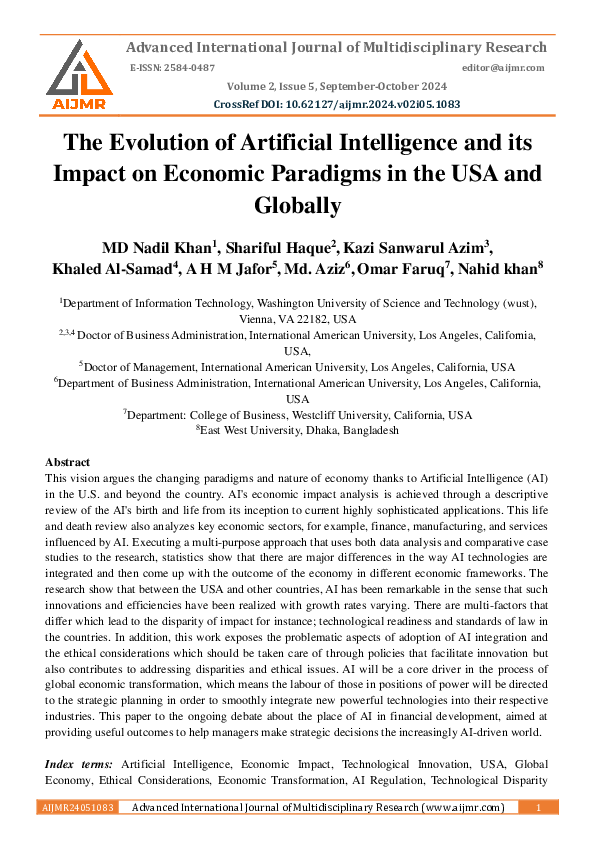 (PDF) The Evolution of Artificial Intelligence and its Impact on ...