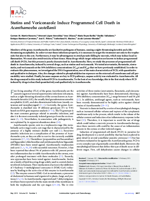 (PDF) Statins and Voriconazole Induce Programmed Cell Death in ...