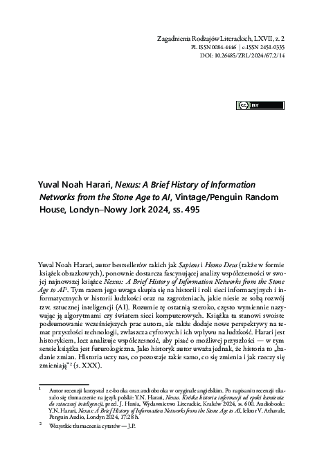 Pdf Yuval Noah Harari Nexus A Brief History Of Information Networks