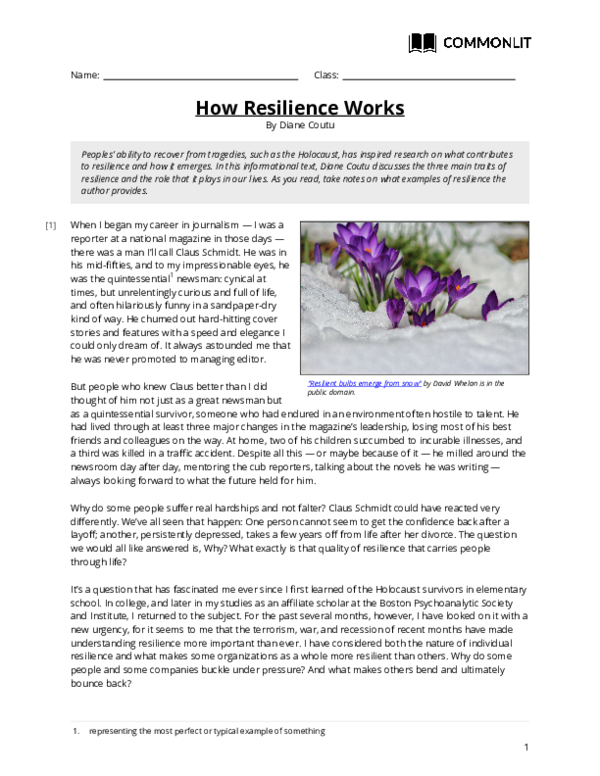 (PDF) How resilience works
