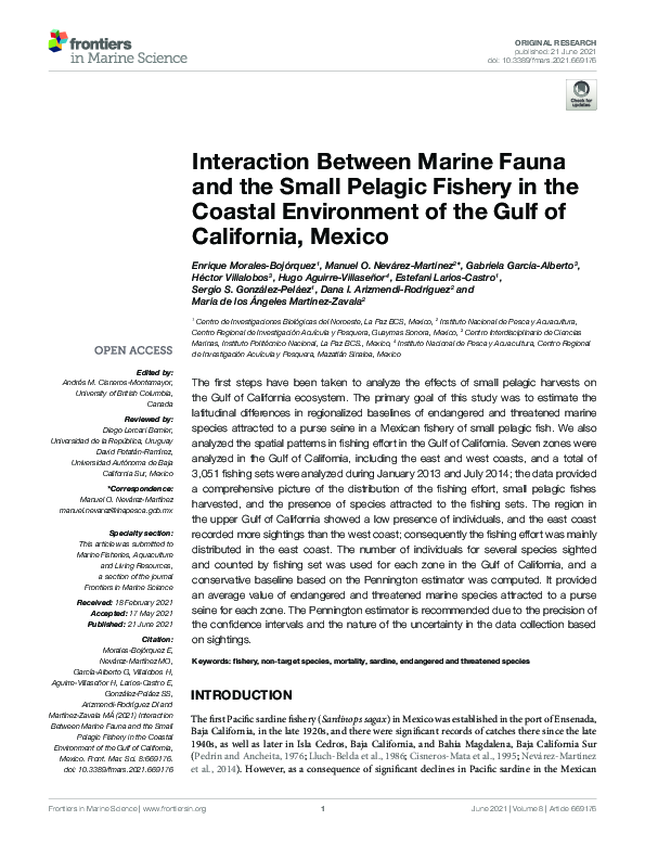 (PDF) Interaction Between Marine Fauna and the Small Pelagic Fishery in ...