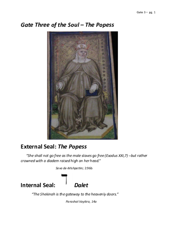 (PDF) Gate Three of the Soul