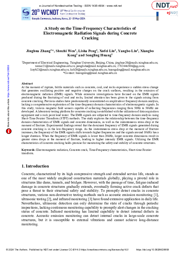 (PDF) A Study on the Time-Frequency Characteristics of Electromagnetic ...
