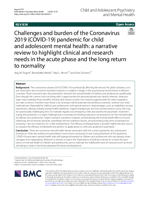 (PDF) Challenges and burden of the Coronavirus 2019 (COVID-19) pandemic ...