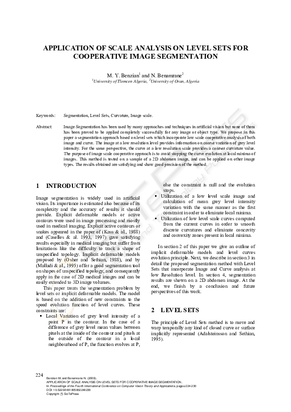 (PDF) Application of Scale Analysis on Level Sets for Cooperative Image ...