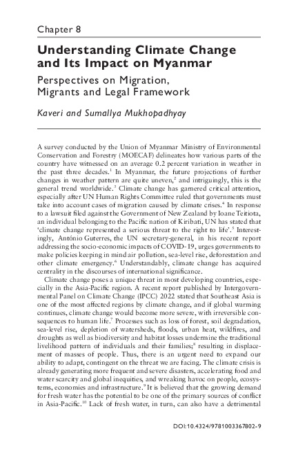 (PDF) Understanding Climate Change and Its Impact on Myanmar ...