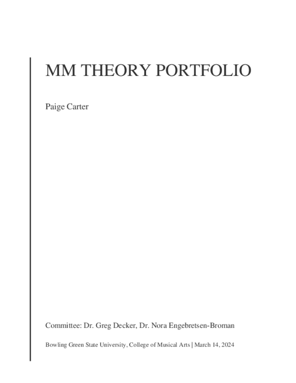 (PDF) MM Theory Portfolio