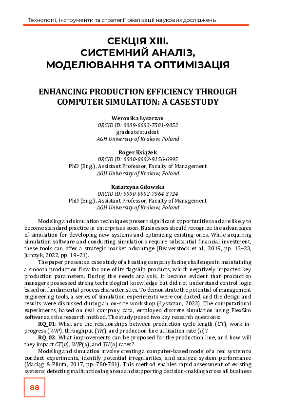 (PDF) ENHANCING PRODUCTION EFFICIENCY THROUGH COMPUTER SIMULATION: A ...