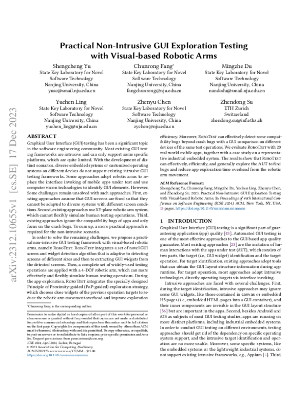 (PDF) Practical Non-Intrusive GUI Exploration Testing with Visual-based ...