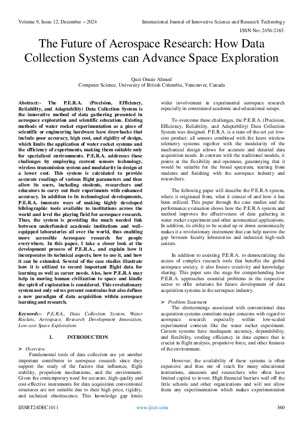 (PDF) The Future of Aerospace Research: How Data Collection Systems can ...