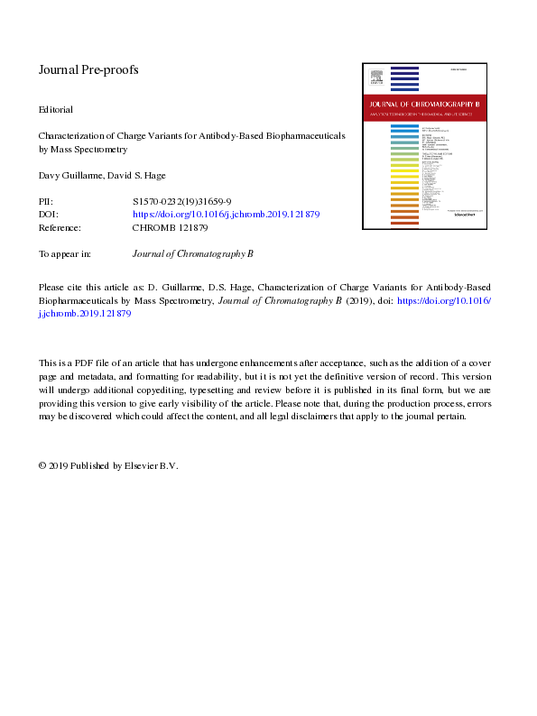 (PDF) Characterization of Charge Variants for Antibody-Based ...