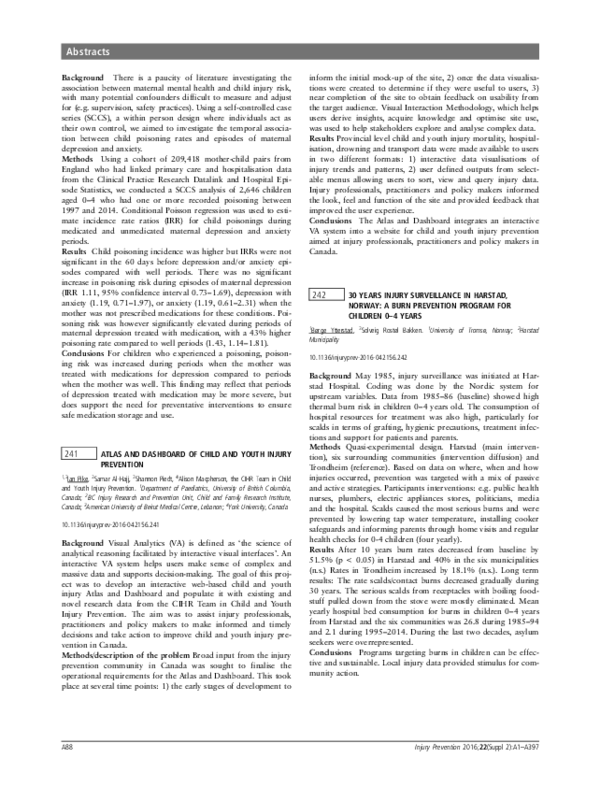 (PDF) 241 Atlas and dashboard of child and youth injury prevention