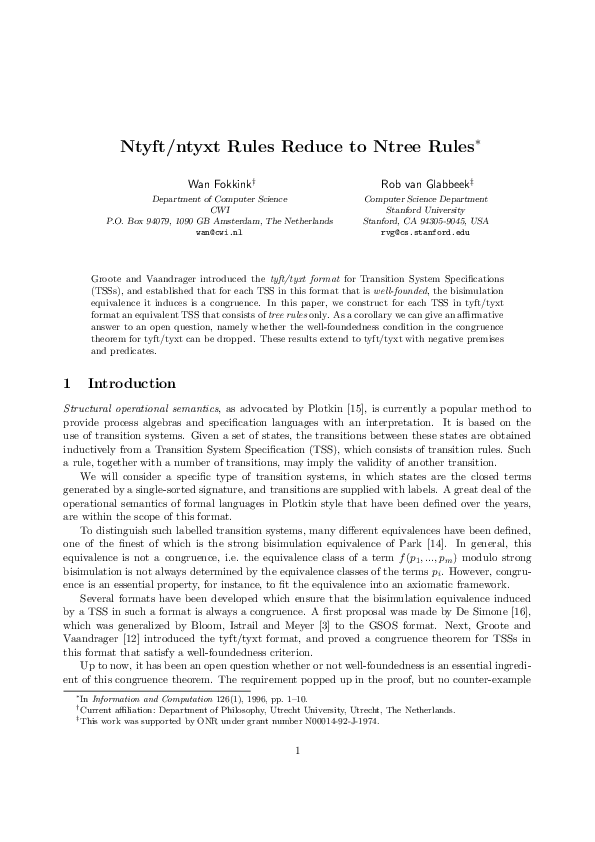 (PDF) Ntyft/ntyxt rules reduce to ntree rules