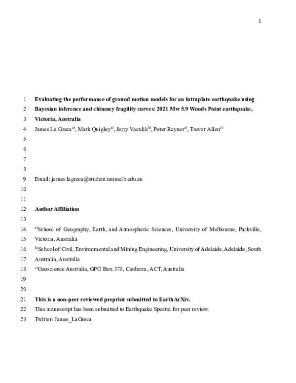 (PDF) Evaluating the performance of ground motion models for an ...