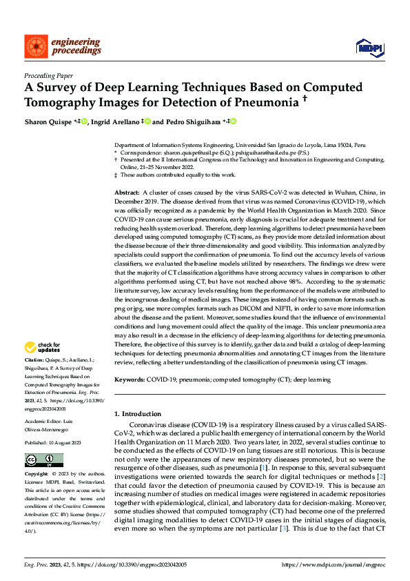 (PDF) A Survey of Deep Learning Techniques Based on Computed Tomography ...