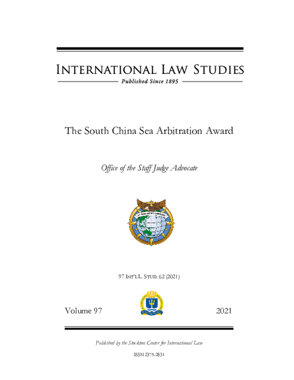 (PDF) The South China Sea Arbitration Award