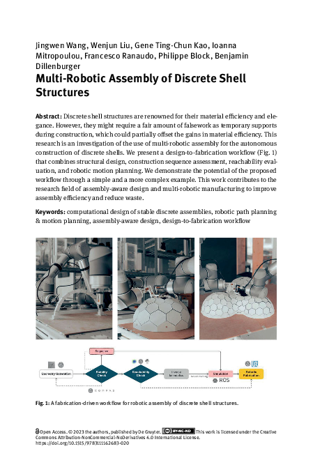 (PDF) Multi-Robotic Assembly of Discrete Shell Structures