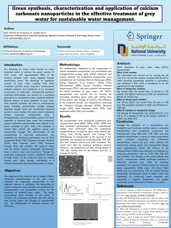 (PDF) Green synthesis, characterization and application of calcium ...