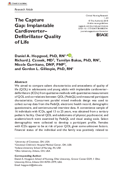(PDF) The Capture Gap: Implantable Cardioverter–Defibrillator Quality ...