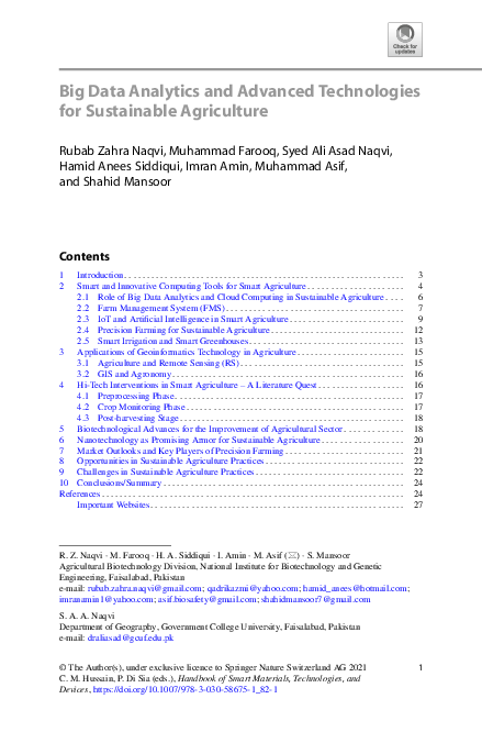 (PDF) Big Data Analytics and Advanced Technologies for Sustainable ...