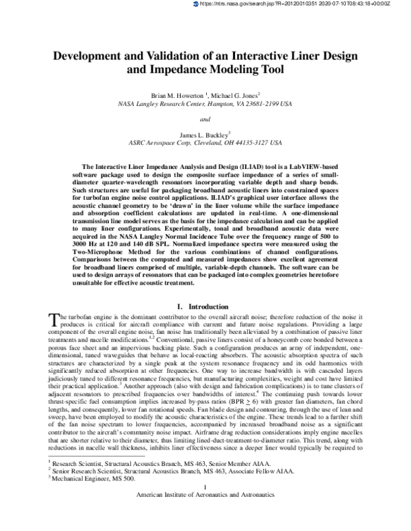 (PDF) Development and Validation of an Interactive Liner Design and ...