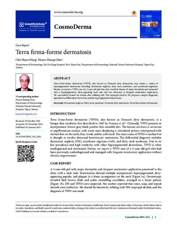 (PDF) Terra firma-forme dermatosis