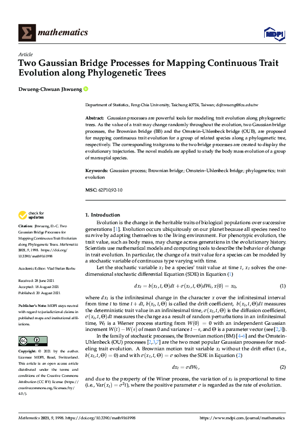 (PDF) Two Gaussian Bridge Processes for Mapping Continuous Trait ...