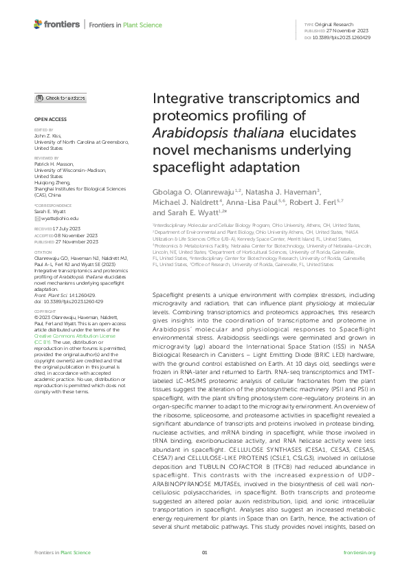 (PDF) Integrative transcriptomics and proteomics profiling of ...