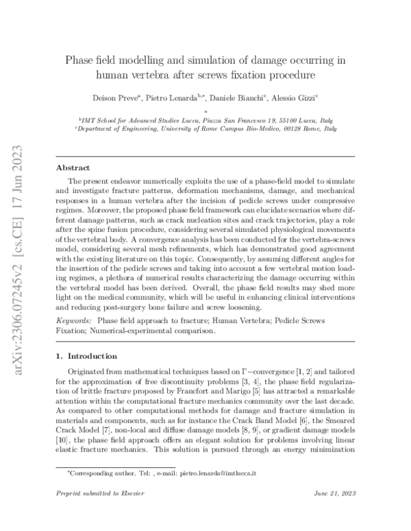 (PDF) Phase field modelling and simulation of damage occurring in human ...