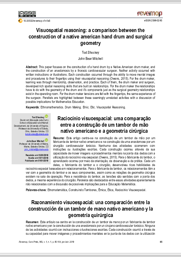(PDF) Visuospatial reasoning: a comparison between the construction of ...